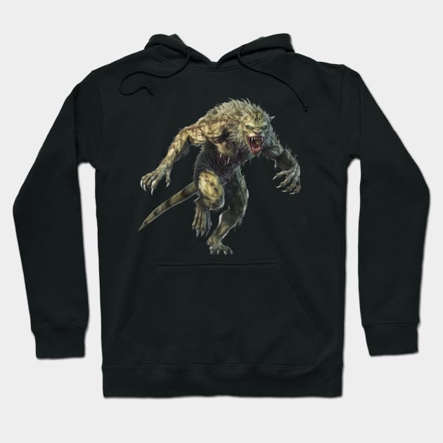 Ravenous Shadows: Horror of the Zombie Panther Hoodie by MerlinArt